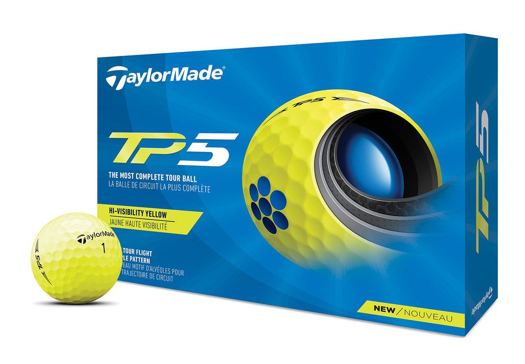 TaylorMade TP5 Golfbälle 2021 Gelb, Gelb