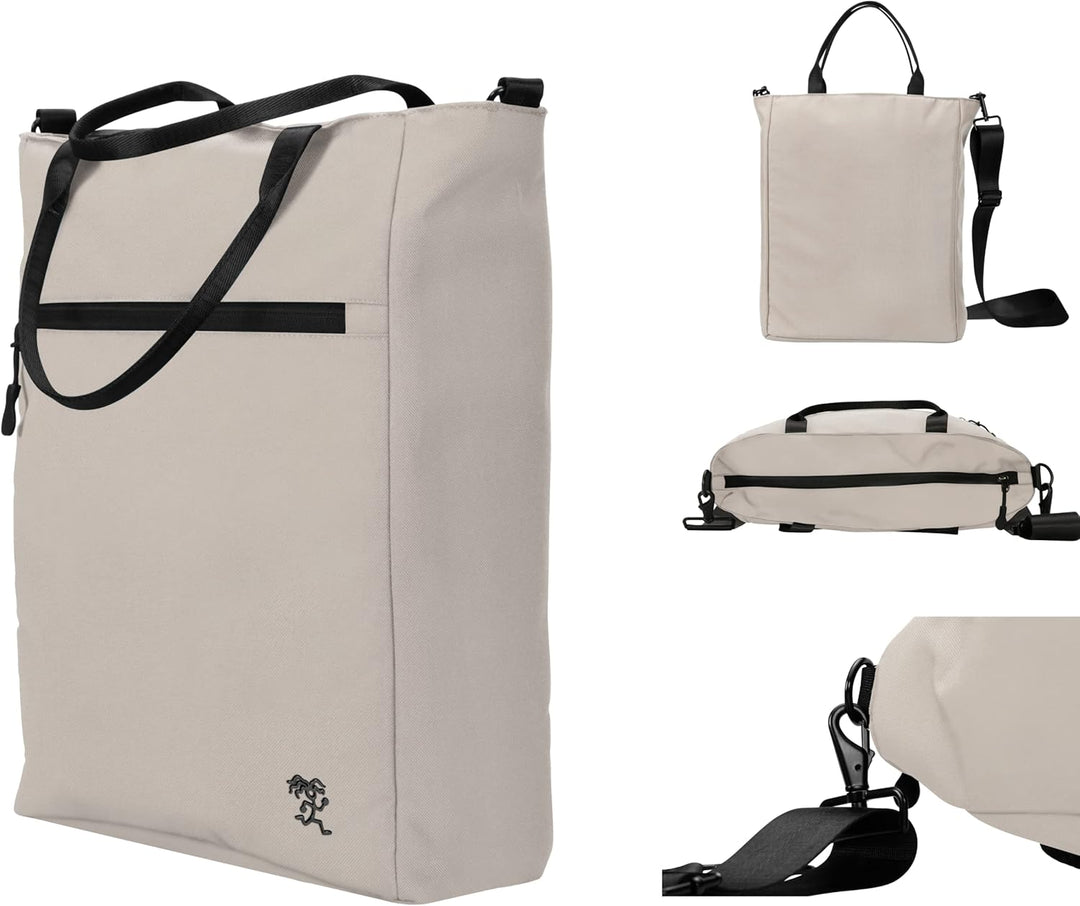 FUCHS & REBELL® Tote Bag JONA – Durchdachte 3-in-1 Laptoptasche mit vielen Fächern: Handtasche, Schu