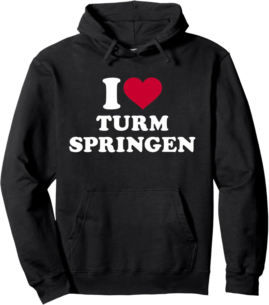 Ich liebe Turmspringen Pullover Hoodie