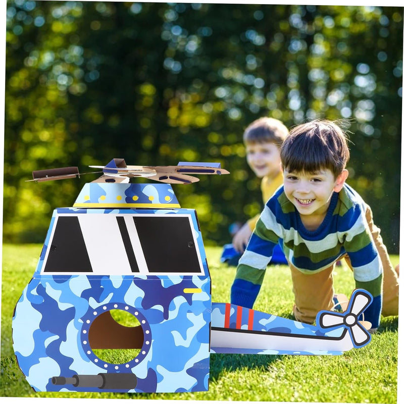 TOYANDONA 1 Satz Tragbares Flugzeugspielzeug Kampfflugzeugspielzeug Kinder-Flugzeug-Kostüm aus Pappe