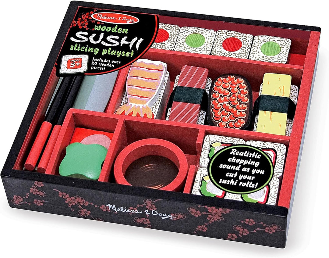 Melissa & Doug - Sushi-Schneidespielzeug aus Holz Sushi-Set, Sushi-Set