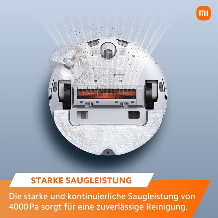 Xiaomi X10 Robot Vacuum Cleaner with Automatic Suction Station and Wiping Function, 4000 Pa, up to 1