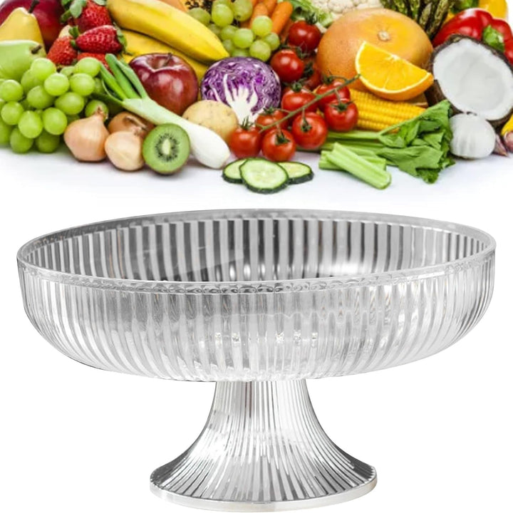 Buachois Obstschale für Küchentheke, 24,5 cm Durchmesser, Stilvoll, Multifunktional, Durchscheinend,