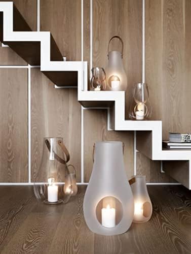 Holmegaard Laterne H25 cm Design with Light aus mundgeblasenem Glas, klar Klar H25 cm, Klar H25 cm