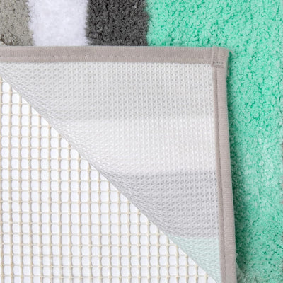 MIULEE Badematte Badteppich Duschmatte Non Slip Badvorleger Fussmatte Dekorativ Badzimmermatte Flaus