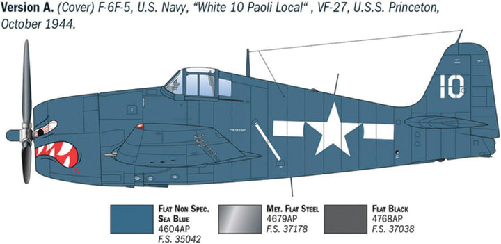 Italeri 91213 1:72 Grumman Hellcat F6 F-3 - Modellbau, Bausatz, Standmodellbau, Basteln, Hobby, Kleb