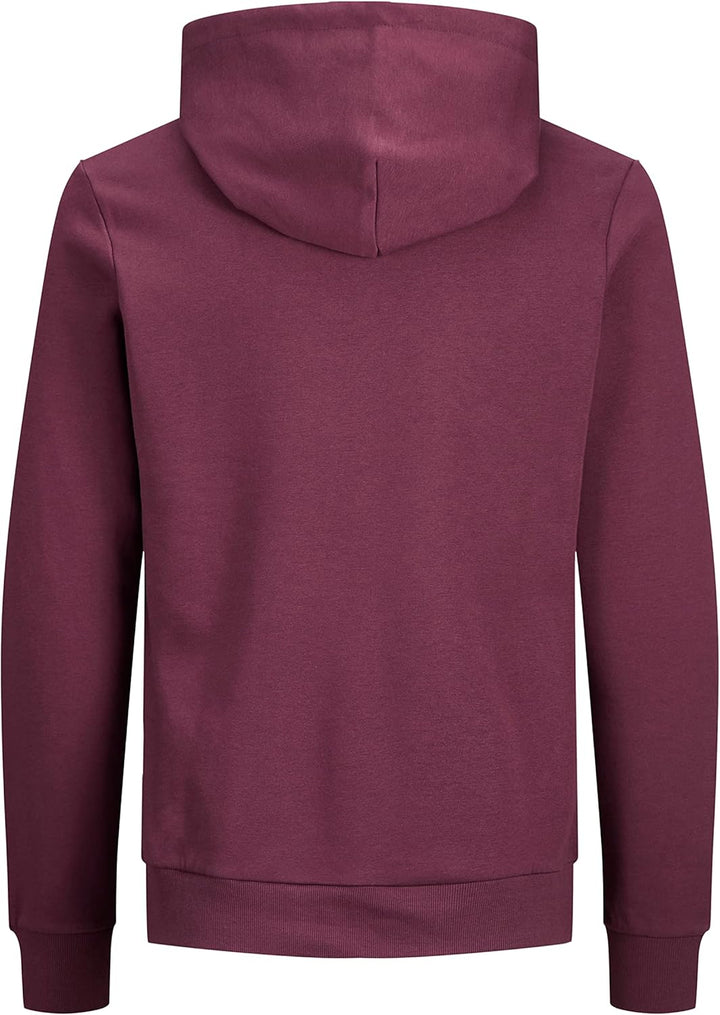 JACK & JONES Male Kapuzenpullover Logo Kapuzenpullover L Port Royale/Print White, L Port Royale/Prin