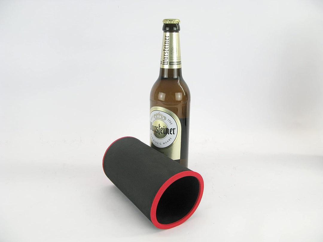 5er Set schwarze Getränkekühler 0,5l Flasche - Bierkühler - Neoprenkühler - passgenau ~Flaschenkühle