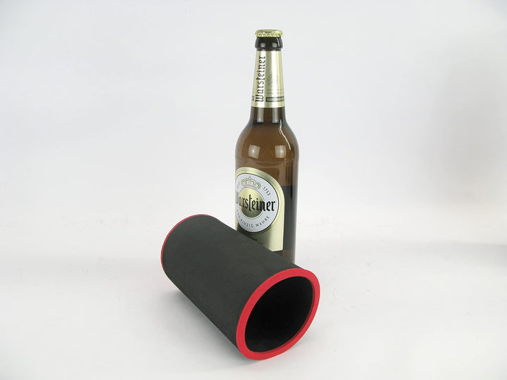 5er Set schwarze Getränkekühler 0,5l Flasche - Bierkühler - Neoprenkühler - passgenau ~Flaschenkühle