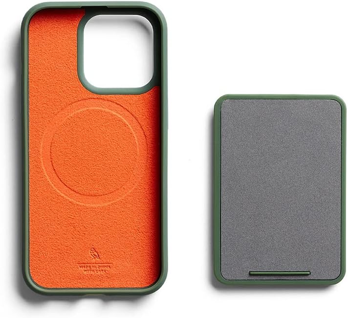 Bellroy Mod Hülle + Brieftasche für iPhone 14 Pro - (Leder-Handyhülle, Slim Card Holder) - Evergreen