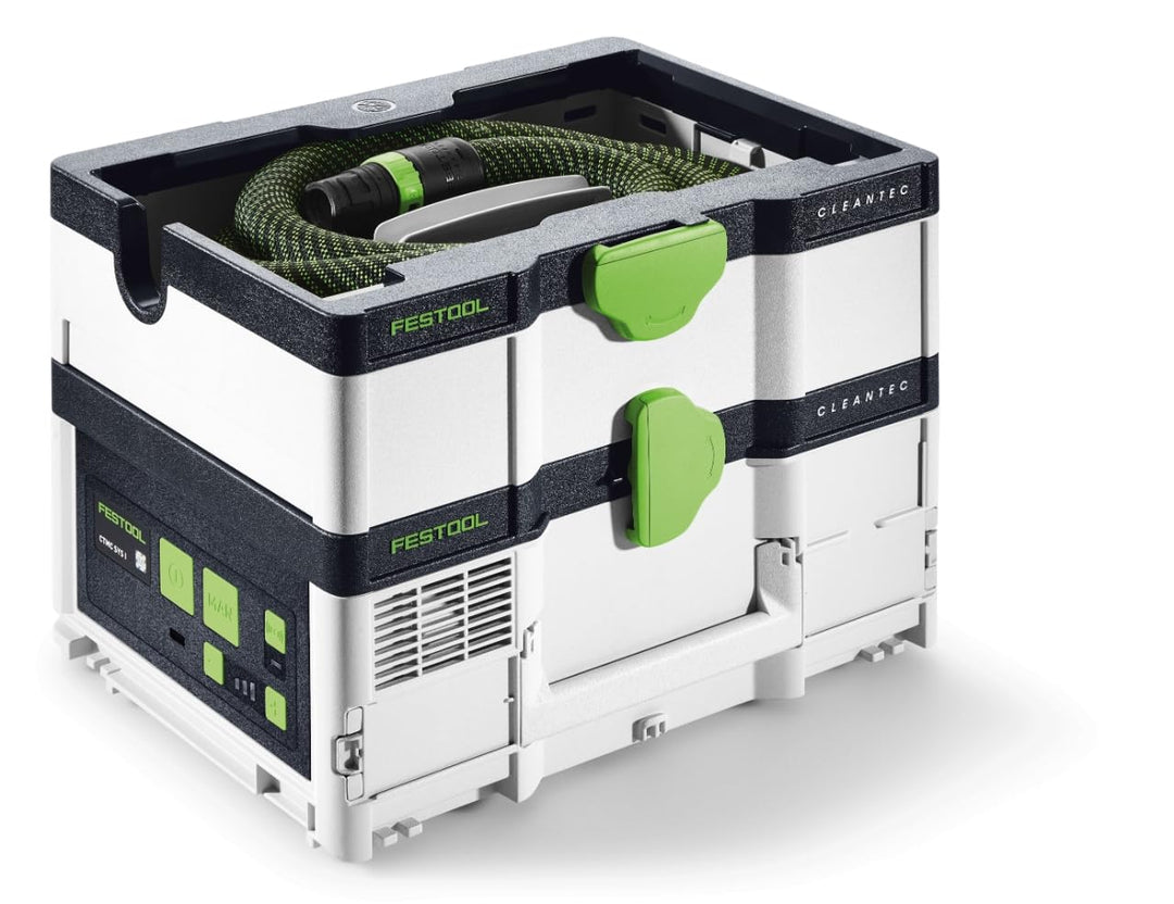 Festool Akku-Absaugmobil CTMC SYS I-Basic CLEANTEC (mit Hauptfilter, Filtersack montiert, Saugschlau