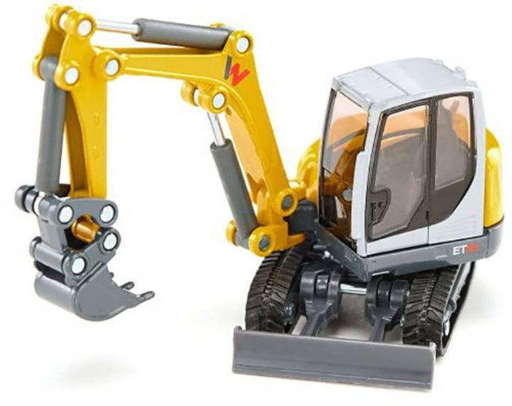 siku 3559, Wacker Neuson ET 65 Kettenbagger, 1:50, Metall/Kunststoff, Gelb, Bewegliches Maschinenhau