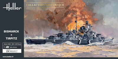 heller - 1/400 Bismarck + Tirpitz Twinsethel85078