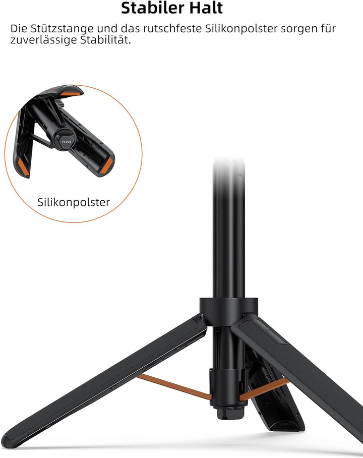 54 cm Selfie Stick Stativ für DJI Osmo Action 5 Pro/4/3, Osmo 360, 2-in-1 Kleines Tischstativ mit Ku