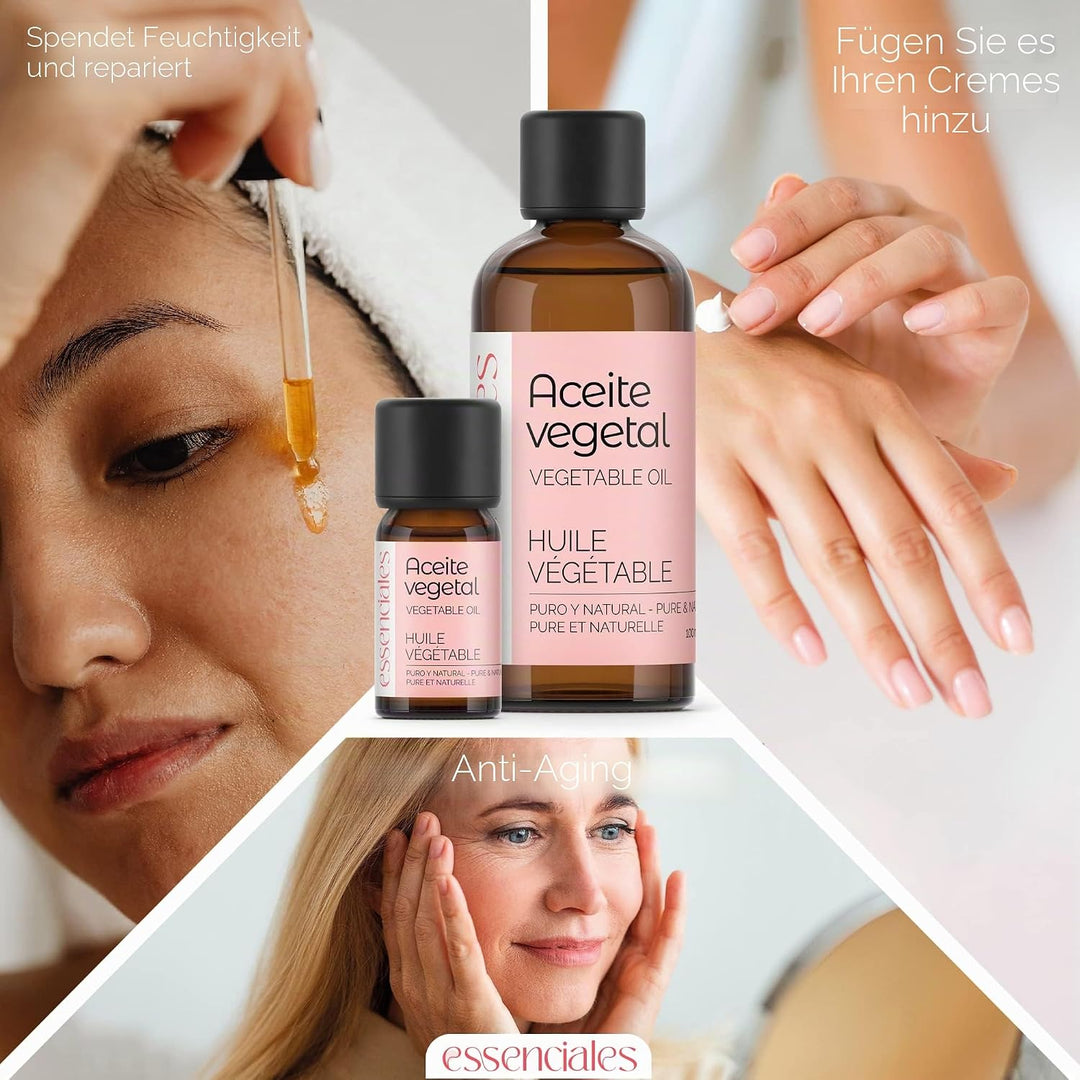 Kamelienöl Bio 100 Prozent Rein Kaltgepresst + Camellia Oleifera Öl Für Hautpflege Anti Aging Und Ha