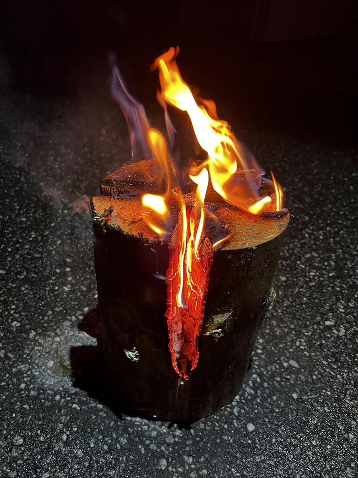 Buri Schwedenfeuer mit 25cm Höhe und 17-24cm Durchmesser I Schwedenfackel für Outdoor-Spass bis zu 2