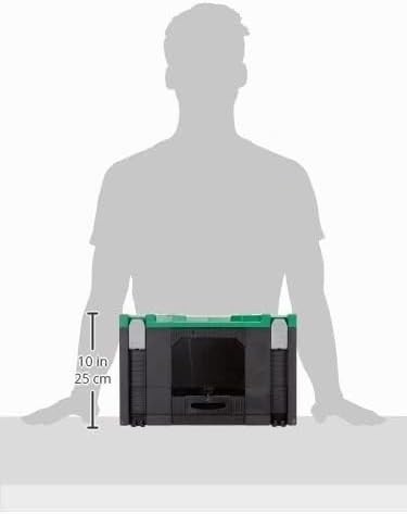 HIKOKI 40030037 Hit System Case mit 100tlg. Zubehör, Grün