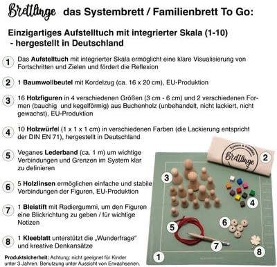 das Systembrett/Familienbrett to Go Einzigartiges Aufstelltuch mit integrierter Skala (1-10)