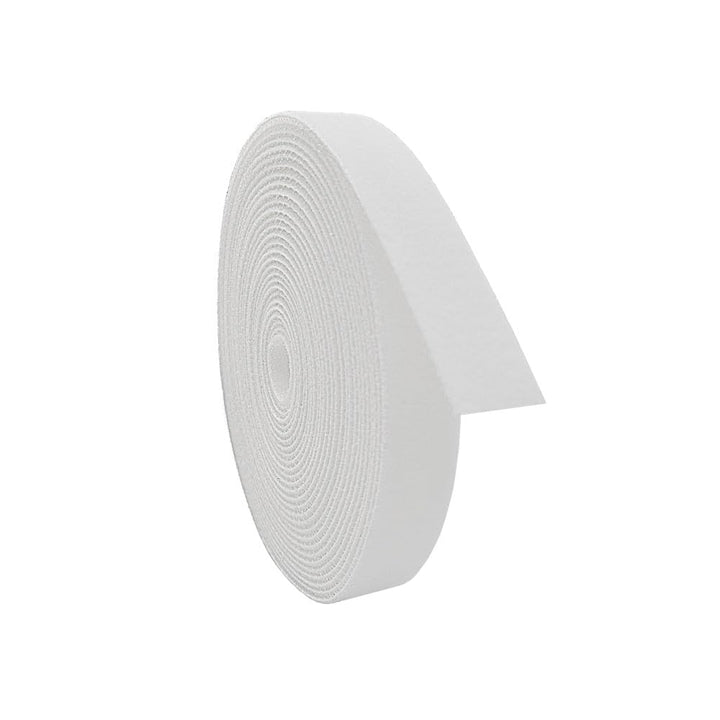 Kstar Beidseitiges Klettband 50mm x 4m in Weiss – Klett Kabelbinder Rolle zum Bündeln & Fixieren – Z