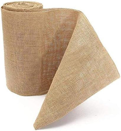 Time to Sparkle Jute Tischband Natur Rolle 30cm BREIT - 10 Meter,Overlock-Näh Tischläufer Jutestoff
