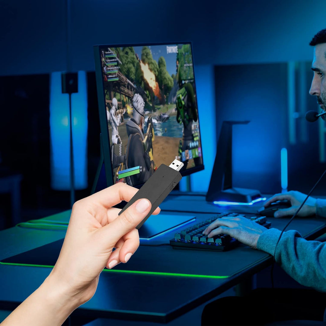 USB Wireless Gaming Receiver für Xbox One Adapter Unterstützt bis zu 8 Controller für Windows 10