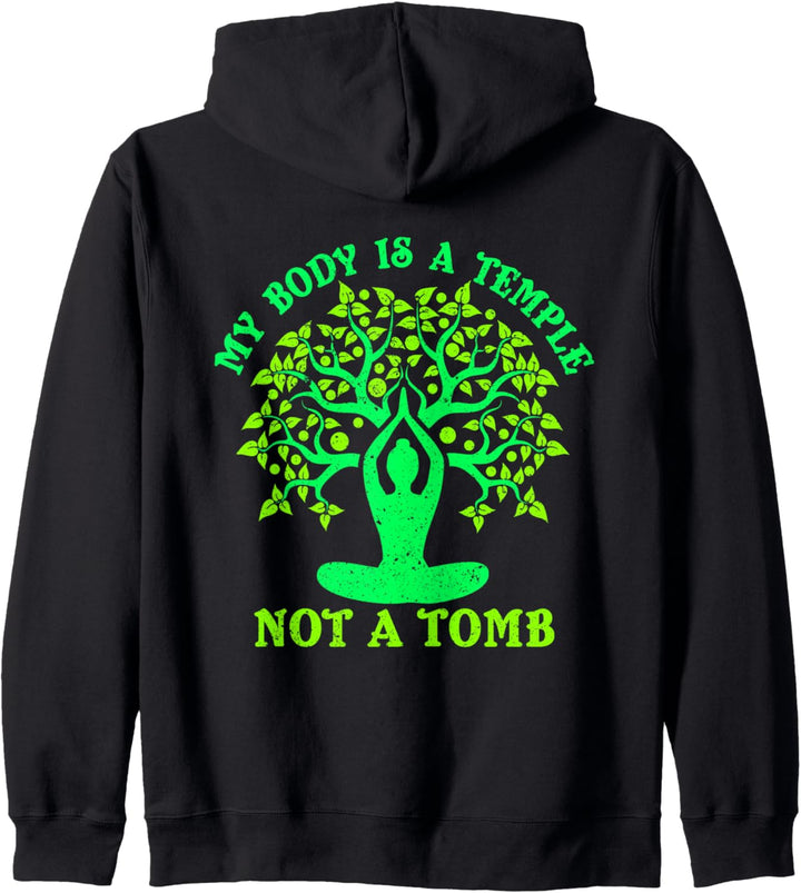 Vegan Geschenk Spruch T-shirt Vegetarier Und Tierschützer Kapuzenjacke