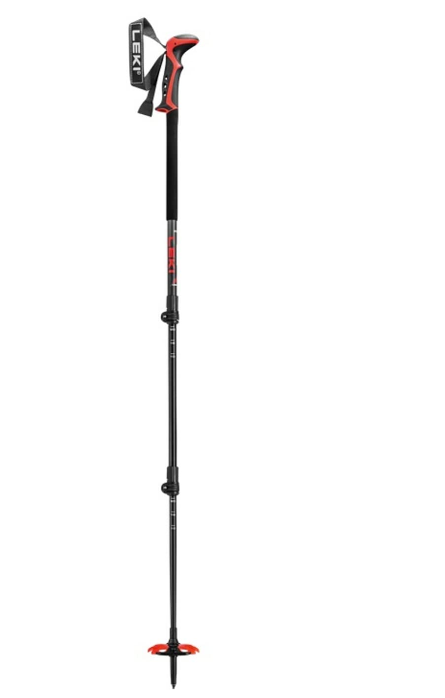 LEKI Sherpa FX Carbon Strong Skistöcke 110-150cm dark anthracite-dark red-black, 110-150cm dark anth