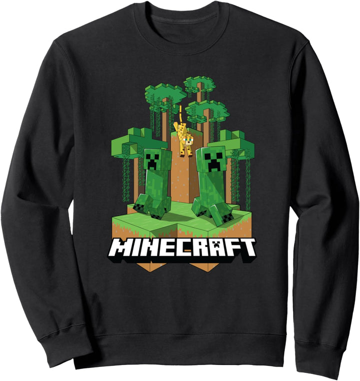 Minecraft Creeper & Jaguar Island Sweatshirt