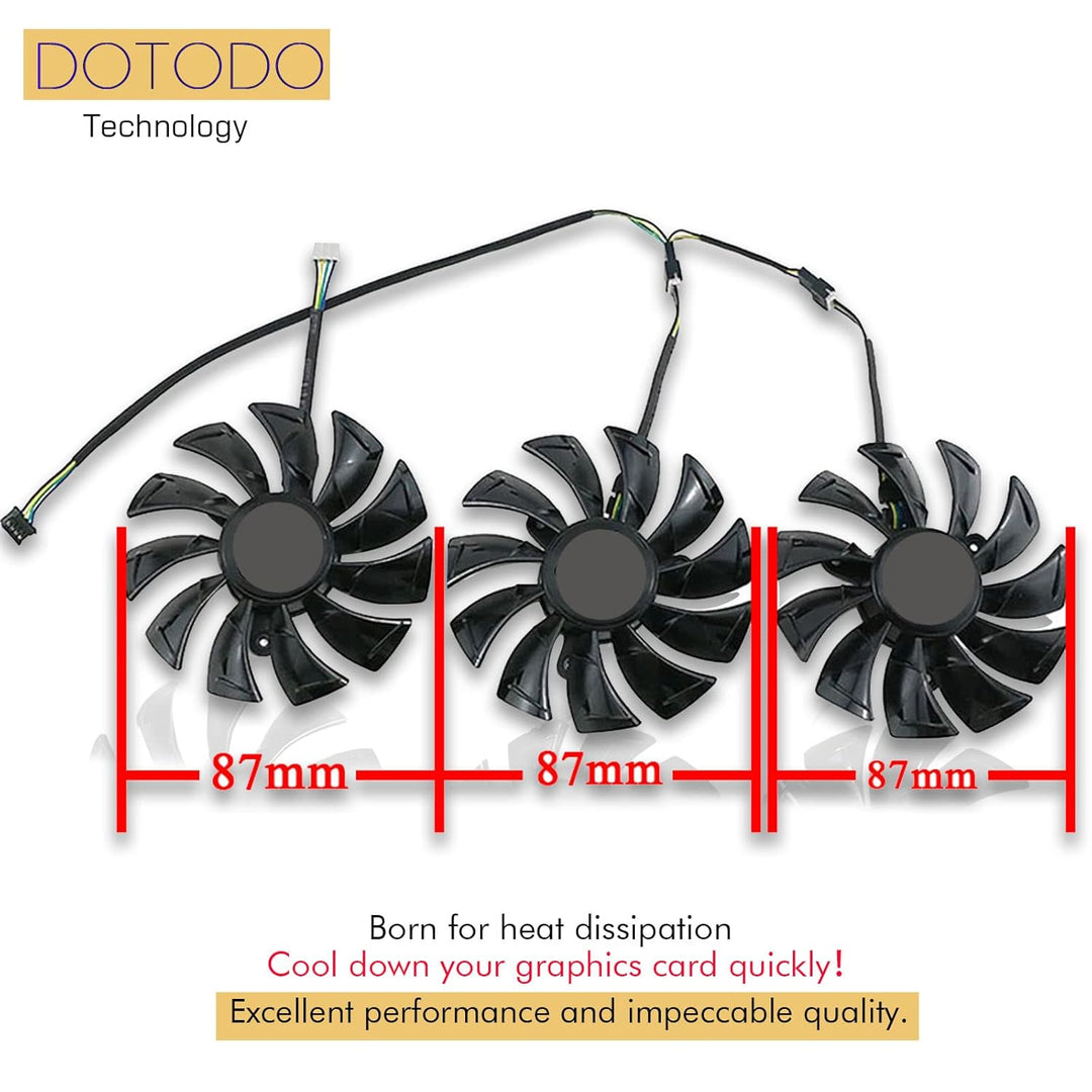 Dotodo 87 mm GA92S2U DC12V 0.46A 4PIN Grafikkarte kühlt Lüfter für ZOTAC GeForce RTX 2080 RTX 2080 T