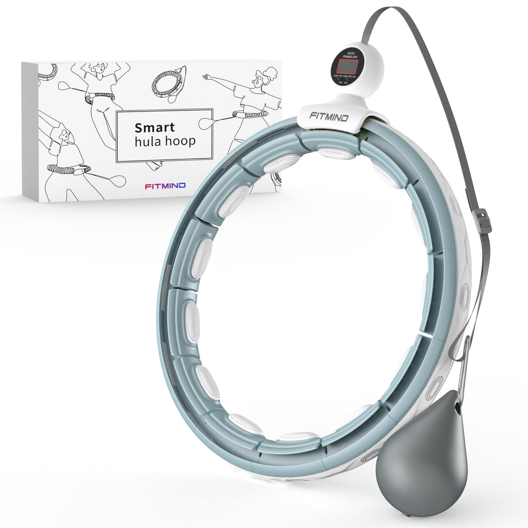 Smart Hula Hoop Reifen Erwachsene, Hula Hoop mit Gewicht Kugel, Hoola Hoop zum Abnehmen für Anfänger