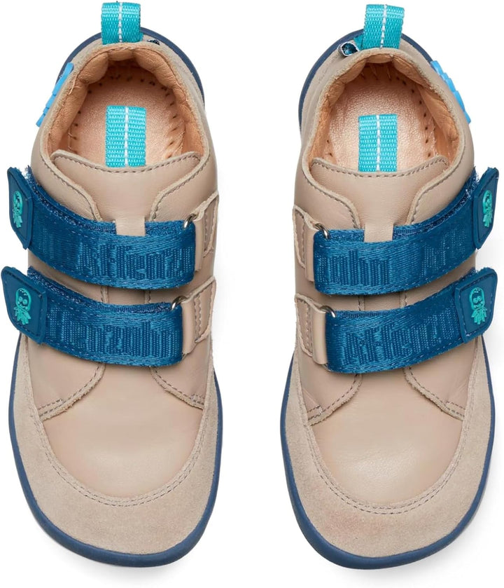 Affenzahn Barfussschuh Leder Buddy mit Klettverschluss Weich rutschfest Flexibel Reflektierend für J