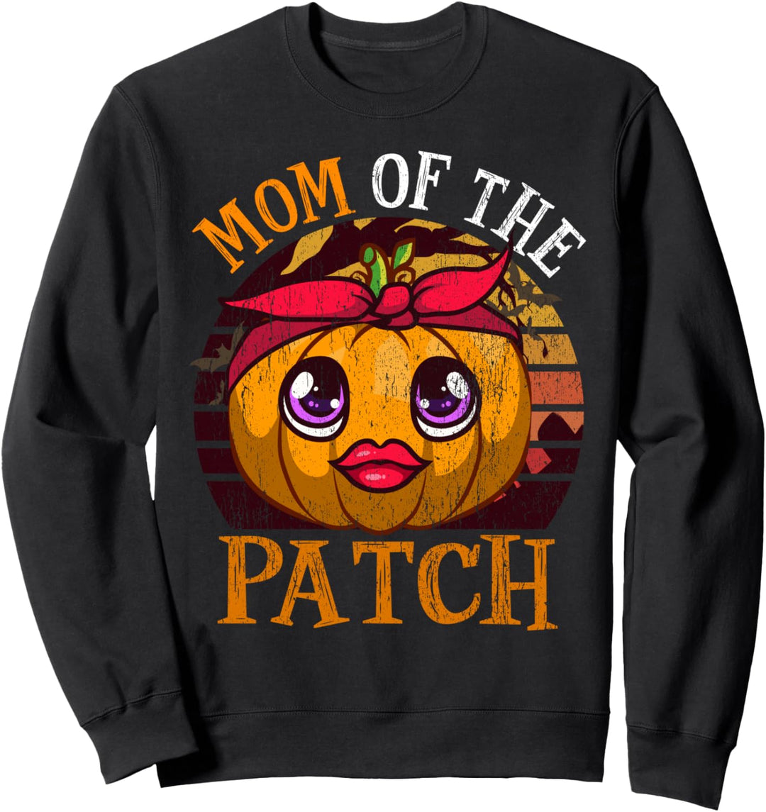 Mutter der Patch-Familie Gruppe Halloween Sweatshirt