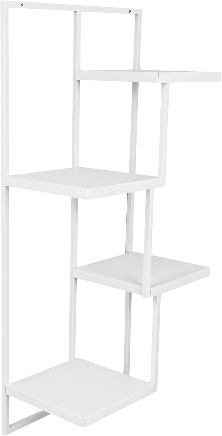Pflanzregal Wand - Blumenhalter Hängend - RIPIANI Metal Moderne Wand Deko (Weiss, 38x20x80) Weiss 38