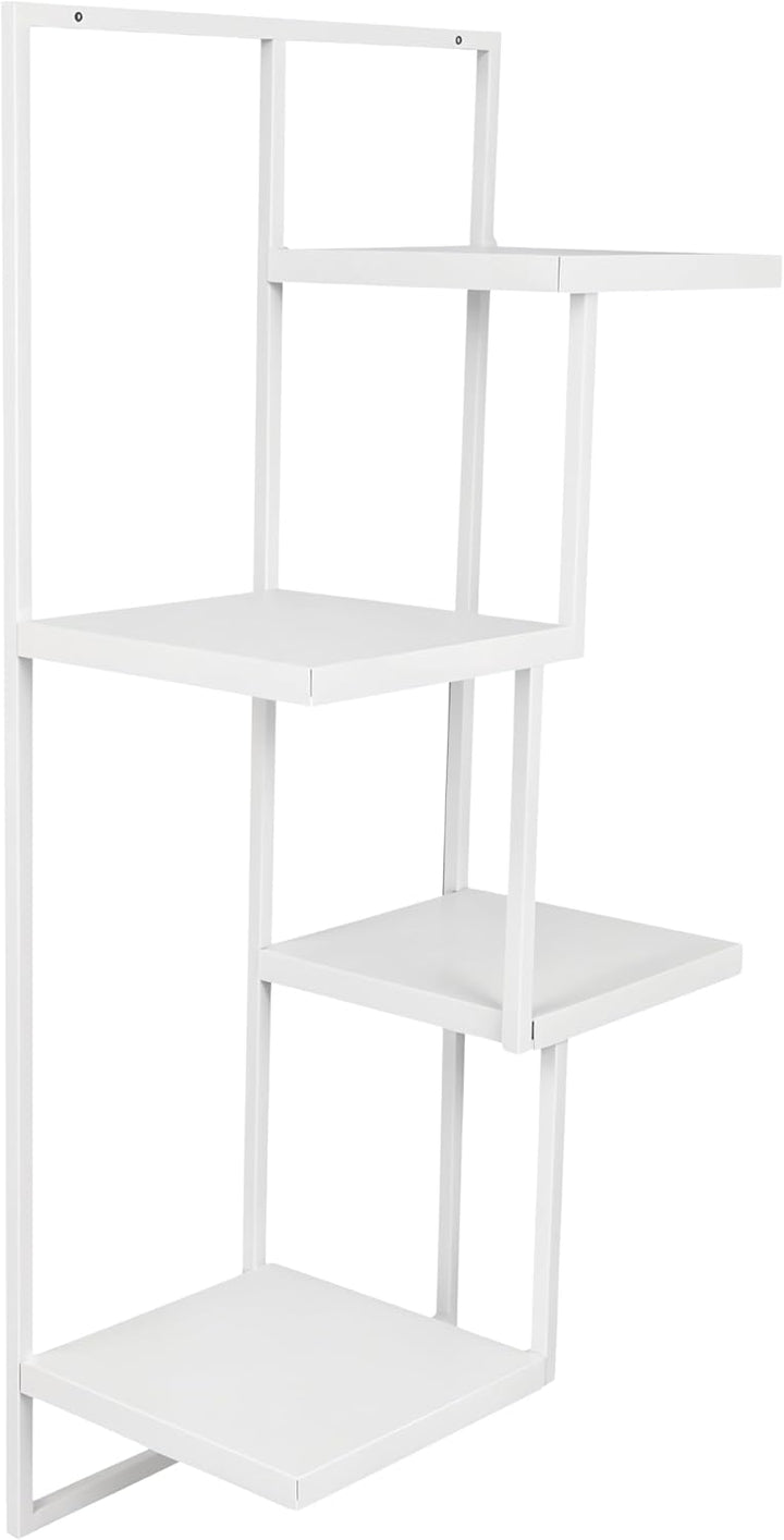 Pflanzregal Wand - Blumenhalter Hängend - RIPIANI Metal Moderne Wand Deko (Weiss, 38x20x80) Weiss 38