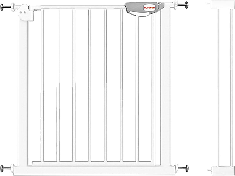 UBRAVOO Babygitter für Türen und Treppen, Höhe 100 cm, Sicherheits-Haustiergitter, Spannungstyp, aut