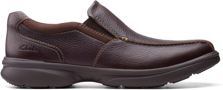 Clarks Herren Bradley Step Slipper 39.5 EU Braunes Trommelleder, 39.5 EU Braunes Trommelleder