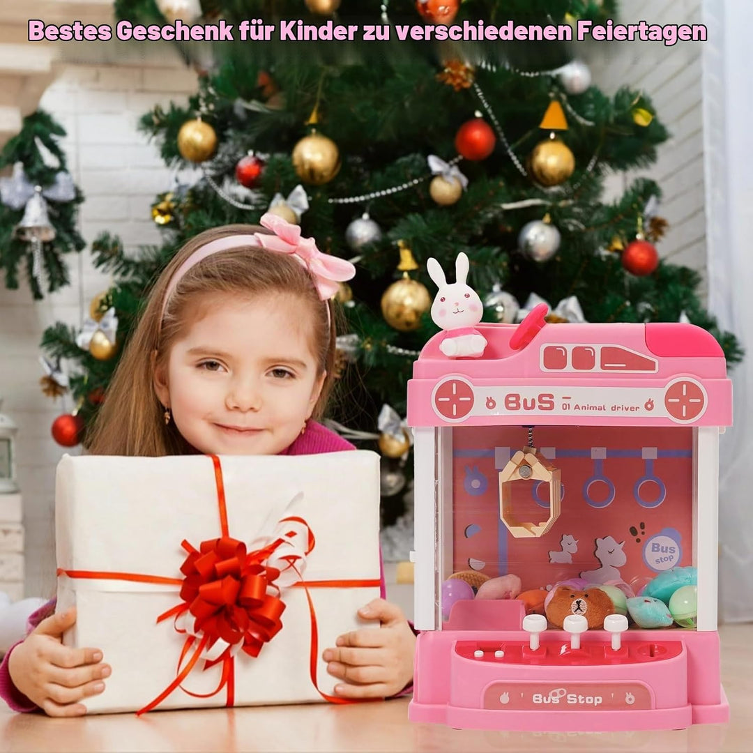 Mini Greifmaschine Candy Doll Mit Lenkrad Gachapon Grabber Süssigkeiten Greifautomat mit Münzschiebe