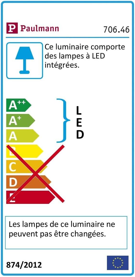 Paulmann 70646 LED Panel Lunar eckig 300x300mm 18W 230V Weiss matt Alu Deckenleuchte LED Deckenlampe