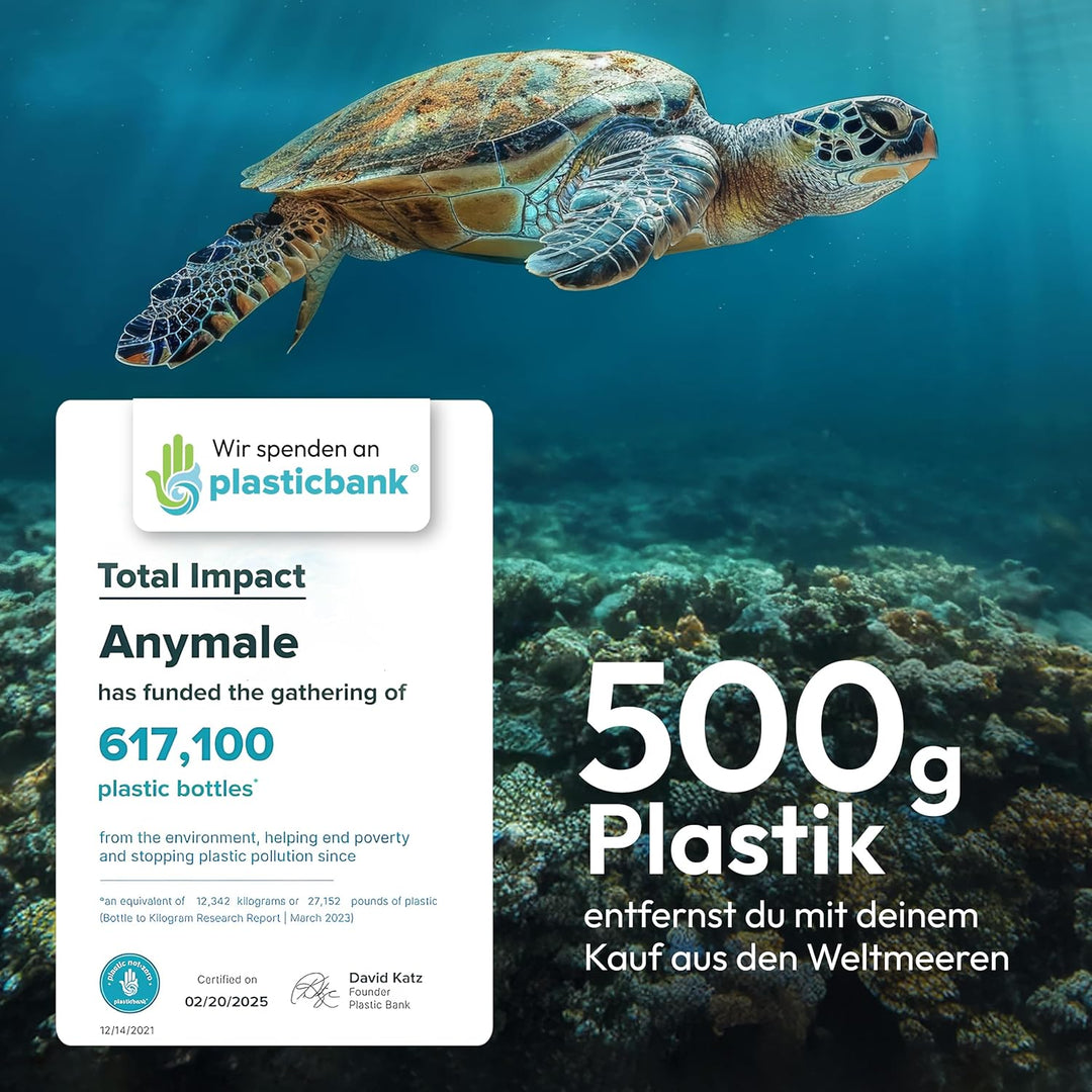 ANYMALE® Rasierhobel aus Walnussholz - Set mit Ständer und 5 ASTRA Klingen - Zero Waste Rasierer für