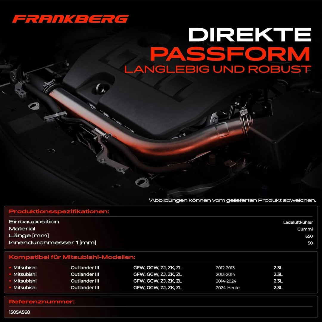 Ladeluftschlauch Turboschlauch für Outlander III GG W GF W ZJ ZL 2.2L Diesel 2012-2021 1505A568