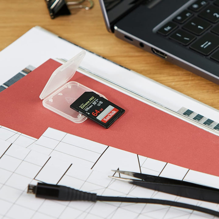 SanDisk Extreme PRO 64GB SDXC Memory Card up to 170MB/s, UHS-1, Class 10, U3, V30, Black 64 GB ,1er