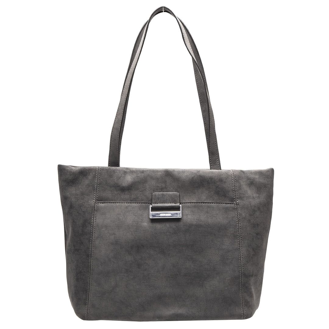 Gerry Weber be different Shopper, grosse Damen Tasche für die Stadt, geräumiger Shopper in Grau