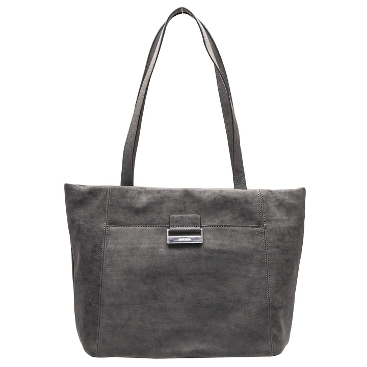 Gerry Weber be different Shopper, grosse Damen Tasche für die Stadt, geräumiger Shopper in Grau