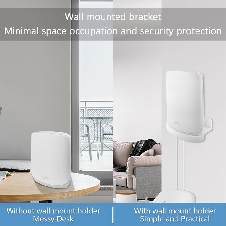 HOLACA Orbi WiFi 6 Wandhalterung Halter Router Montagehalterungen für Orbi WiFi 6 Mesh System (RBS76