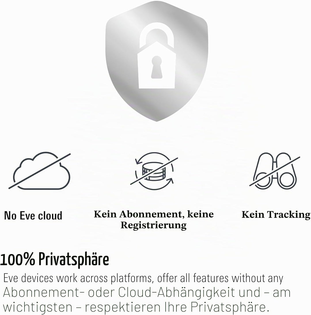 Eve Cam - Smarte Innenkamera, 1080p-Auflösung, WLAN, 100 Prozent Privatsphäre, HomeKit Secure Video,