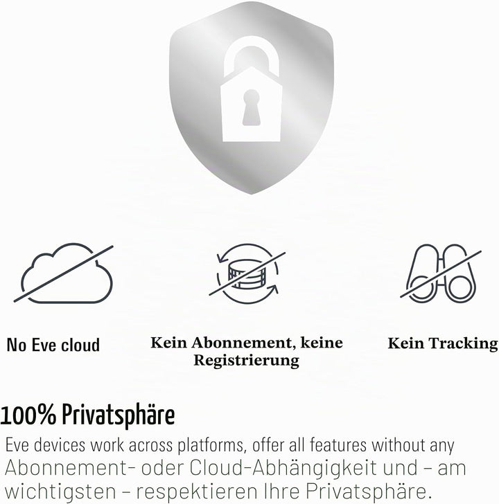 Eve Cam - Smarte Innenkamera, 1080p-Auflösung, WLAN, 100 Prozent Privatsphäre, HomeKit Secure Video,