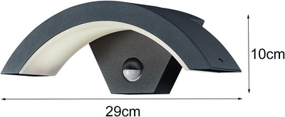Trio Leuchten LED Aussen Wandleuchte Ohio 220969142, Aluminiumguss Anthrazit, 6 Watt LED, IP54, Bewe