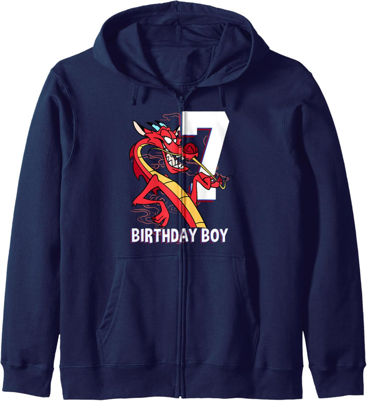 Disney Mulan 7th Birthday Boy Mushu Portrait Kapuzenjacke