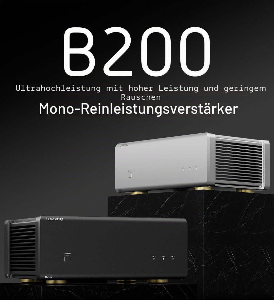 Toping B200, Leistungsstufe mit 200 W für Lautsprecher