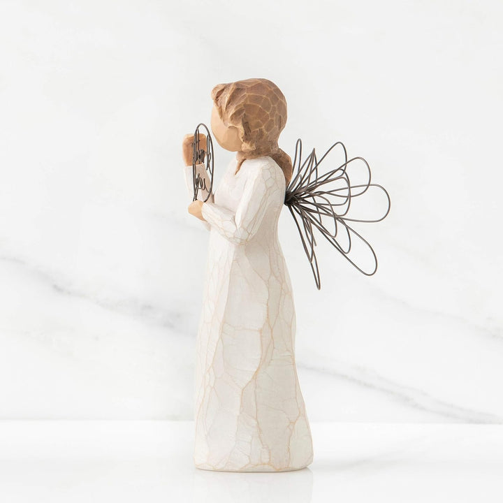 Willow Tree 26166 Figur Engel des Nur für Dich, 3,8 x 3,8 x 14 cm, Natur Höhe: 14 cm